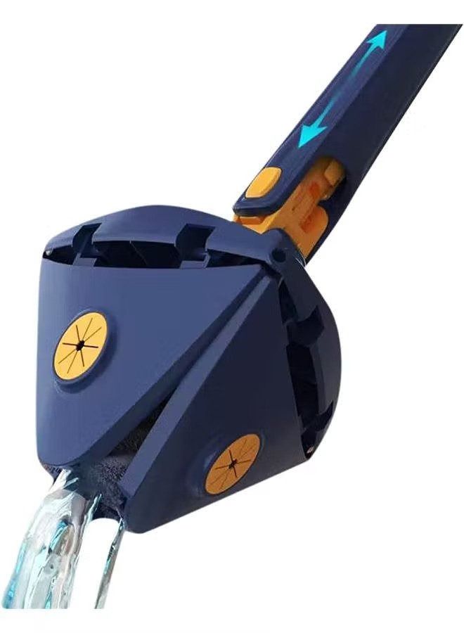 XiuWoo Adjustable Cleaning Mop Reusable Quick Dry Mop Triangle Microfiber Cleaning Stainless Steel Handle And Wet Dry Spin Mop for Floor Wall Ceiling Window - Image 3