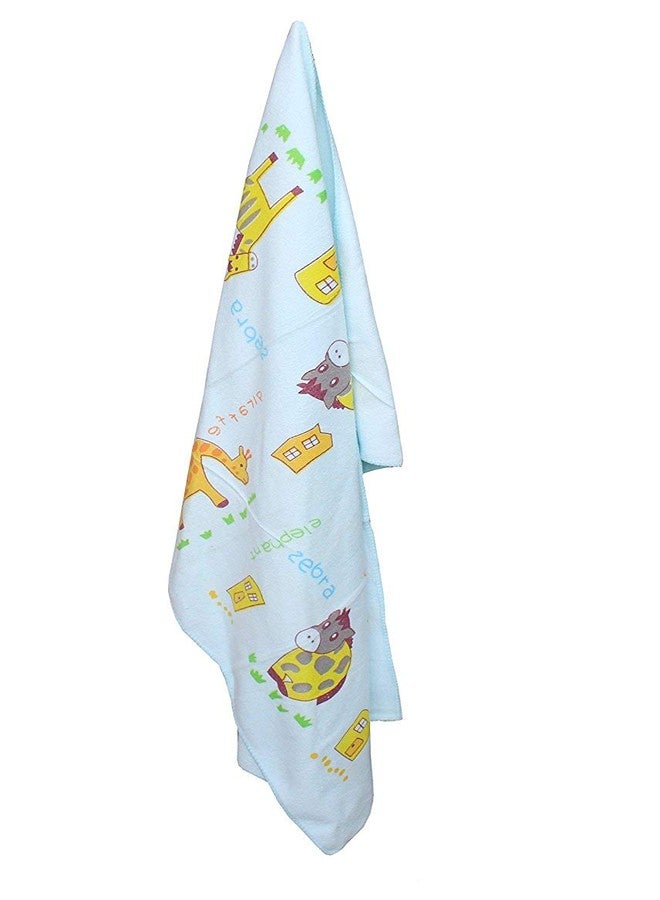 Ineffable Soft Absorbent Baby Bath Towel for Newborn Babies/Infants/Toddlers |100% Cotton Washcloth for Babies (Blue, Small)
