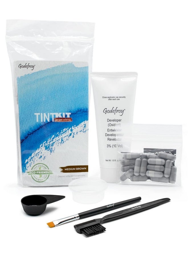 Godefroy - Godefroy Hair Color Tint Kit, Medium Brown, 20 Applications - Image 1