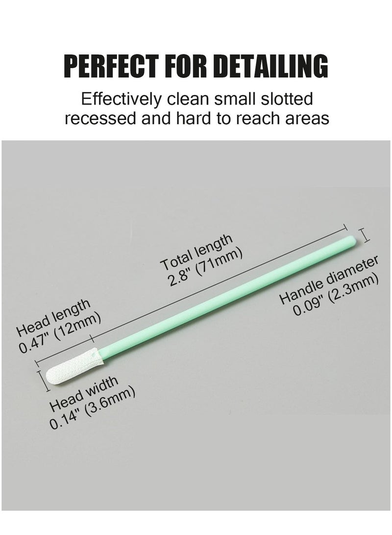 100 pcs 2.8 Dust-Free Microfiber Cloth Cleaning Swab Sticks, for Printer Heads, Scanners, Camera Lenses, Chip Hard Disk Industries, Optical Lenses and Optical Equipment - Image 4