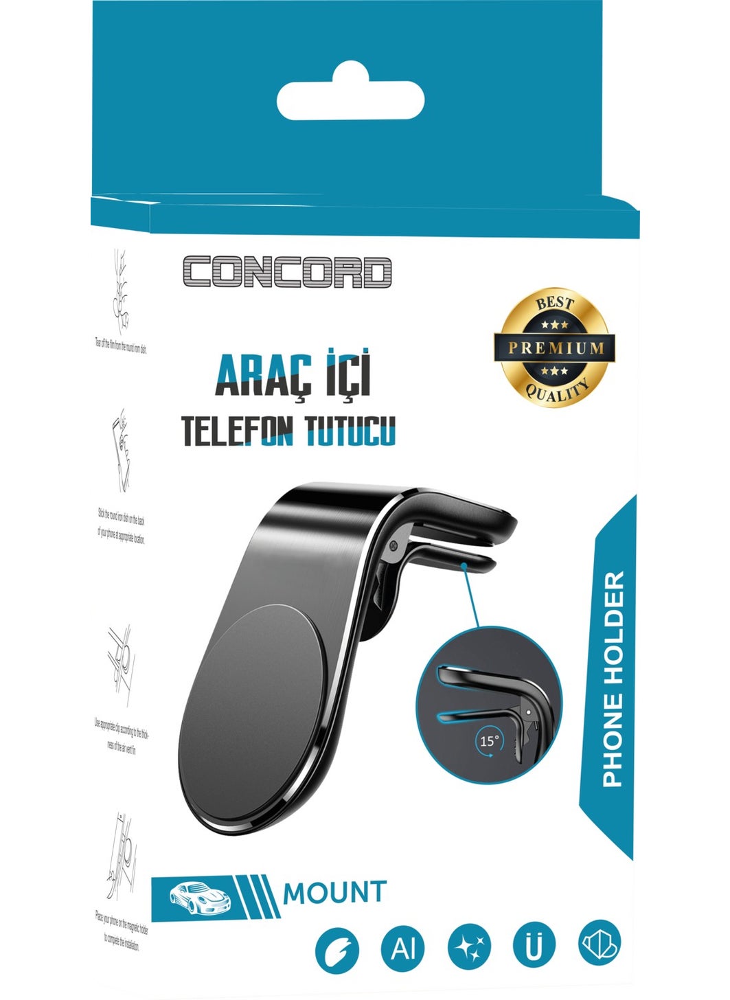 CONCORD CH-112 In-Car Phone Holder  - Image 3