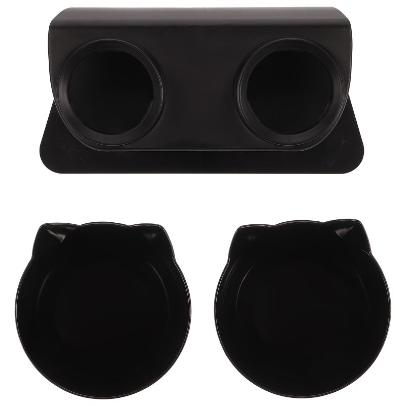 Elevated Dog Feeder Bowl 15 Degree Neck Protection Non Slip Base Pet Feeding Bowl - Image 2