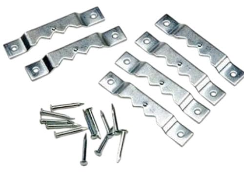 10 Pack Zinc Plated Steel Sawtooth Hanger with 20 Nails