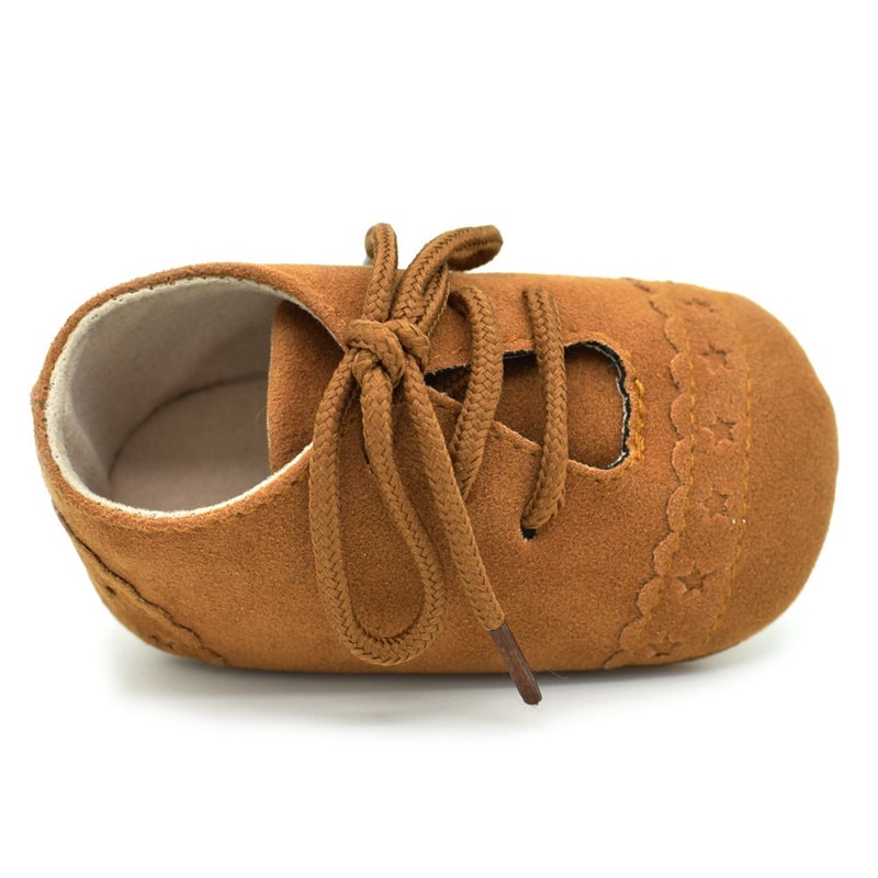 Soft Soled Baby Toddler Sneakers Brown 
