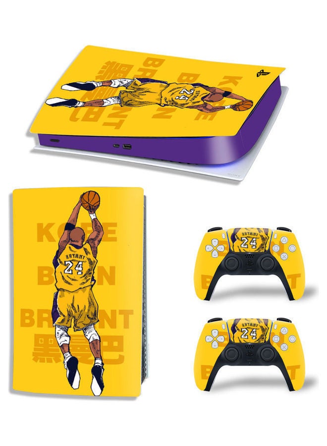 NIBEMINENT Printed Gaming Console and Controller Sticker Set For PS5 Disc Edition  - Image 1