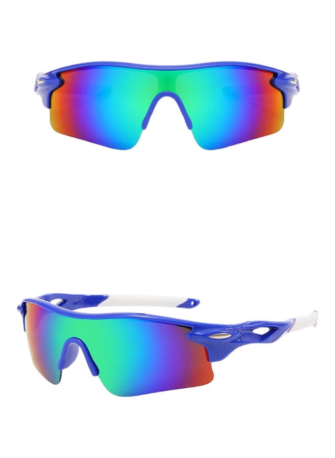 LOVECRAFT Children'S 9725 Cycling Glasses - Blue Frame With Green Lenses, Outdoor Sports Goggles, Sun Protection, Uv Protection - Image 3