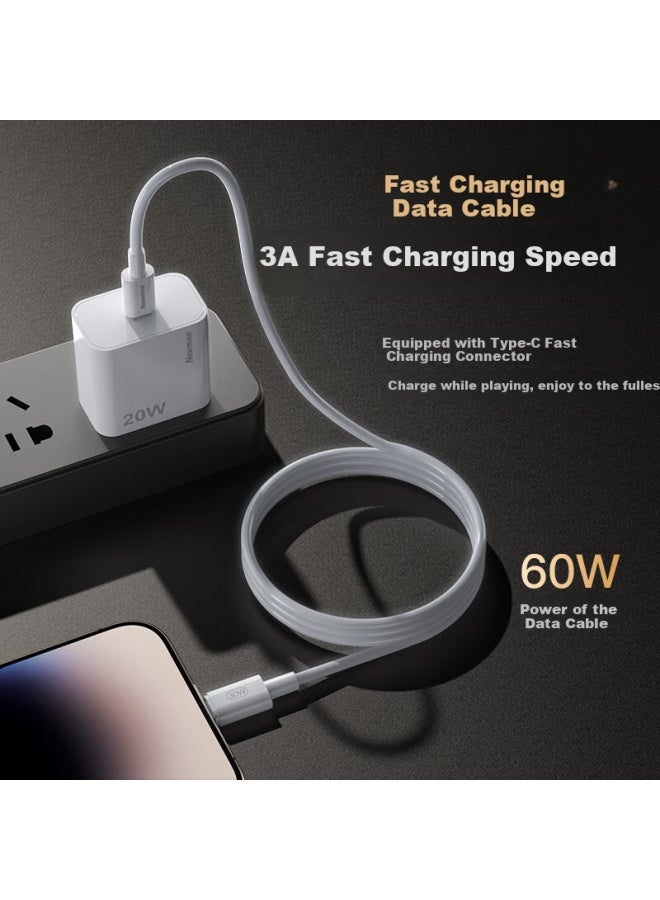 Newmine 20W Type-C Fast Charging Kit 2M Charger For Apple Iphone 16/15 Huawei Xiaomi Smartphone Tablet - Image 3