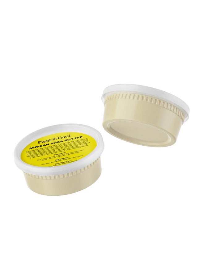 Plant Guru - Raw African Shea Butter 8 Oz. 100% Pure Natural Unrefined Ivory Ideal Moisturizer For Dry Skin Body Face And Hair Growth. Great For Diy Soap And Lip Balm Making. - Image 1