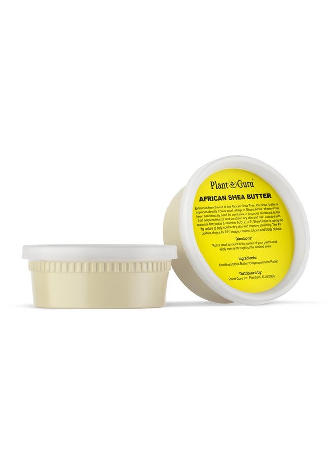Plant Guru - Raw African Shea Butter 8 Oz. 100% Pure Natural Unrefined Ivory Ideal Moisturizer For Dry Skin Body Face And Hair Growth. Great For Diy Soap And Lip Balm Making. - Image 1
