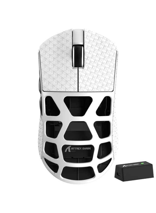 Attack Shark R3 46g Superlight Magnesium Alloy Wireless,Bluetooth & Wired Gaming Mouse, 8KHz Polling Rate, PAW3395 26K DPI Sensor Programmable With Griptape - Image 1