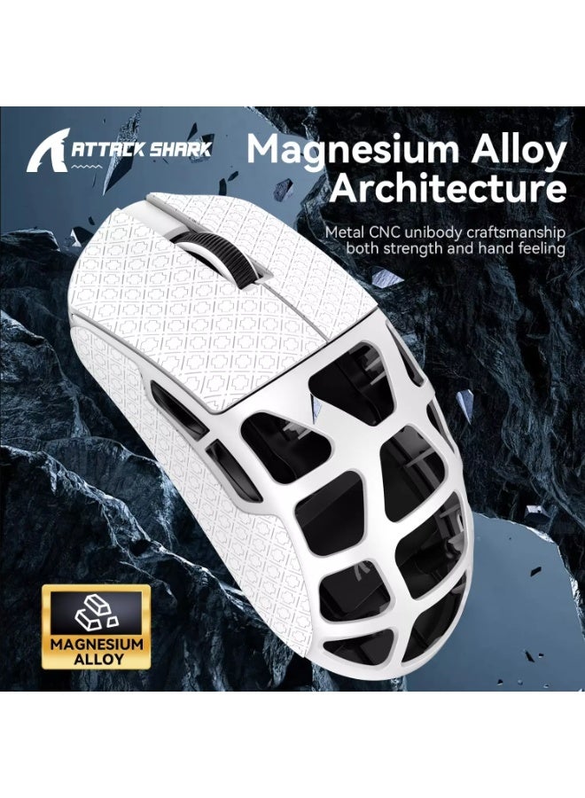 Attack Shark R3 46g Superlight Magnesium Alloy Wireless,Bluetooth & Wired Gaming Mouse, 8KHz Polling Rate, PAW3395 26K DPI Sensor Programmable With Griptape - Image 5