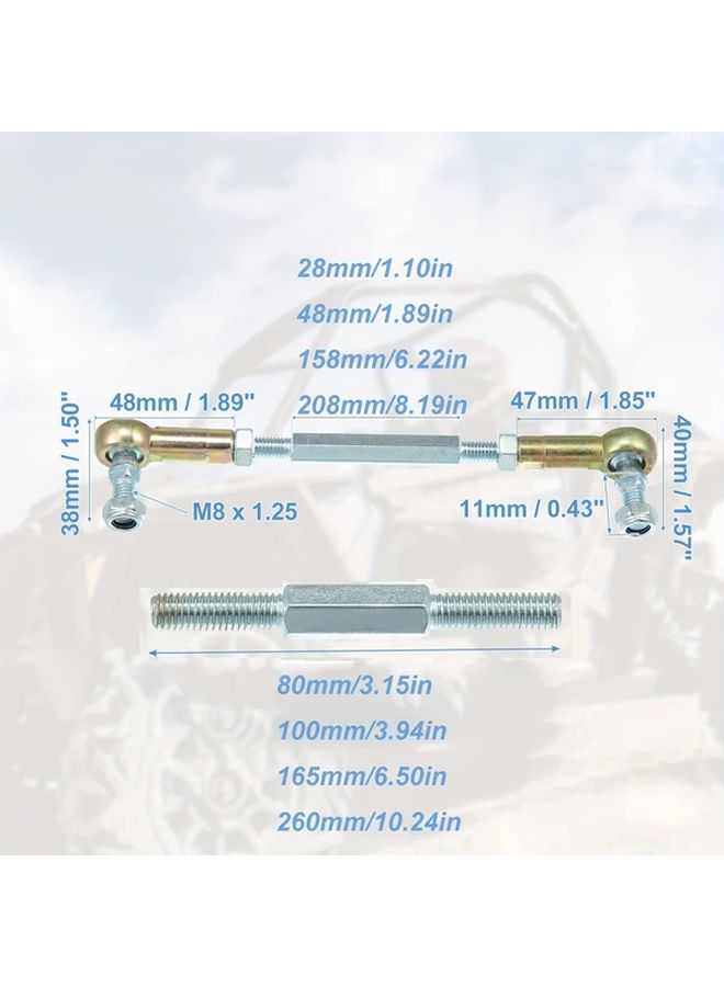 Steering Tie Rod Ball Joint 260mm For 50cc To 250cc ATV Quad Suspension - Image 2