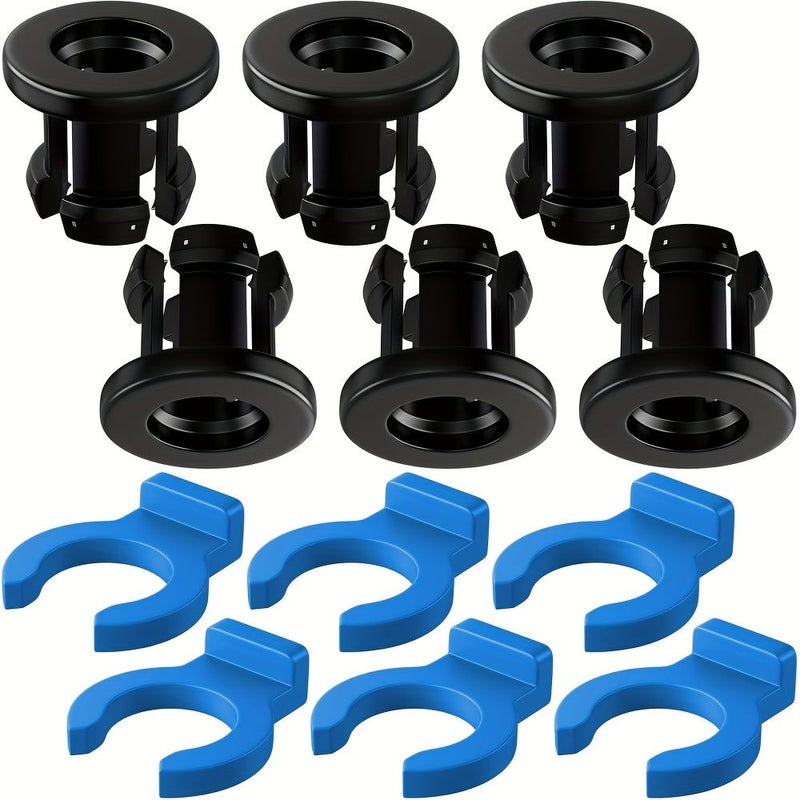 9pcs 3D Printer Bowden Tube Teflon Tube Blue Black F Clamp Fixing 4mm - Image 5