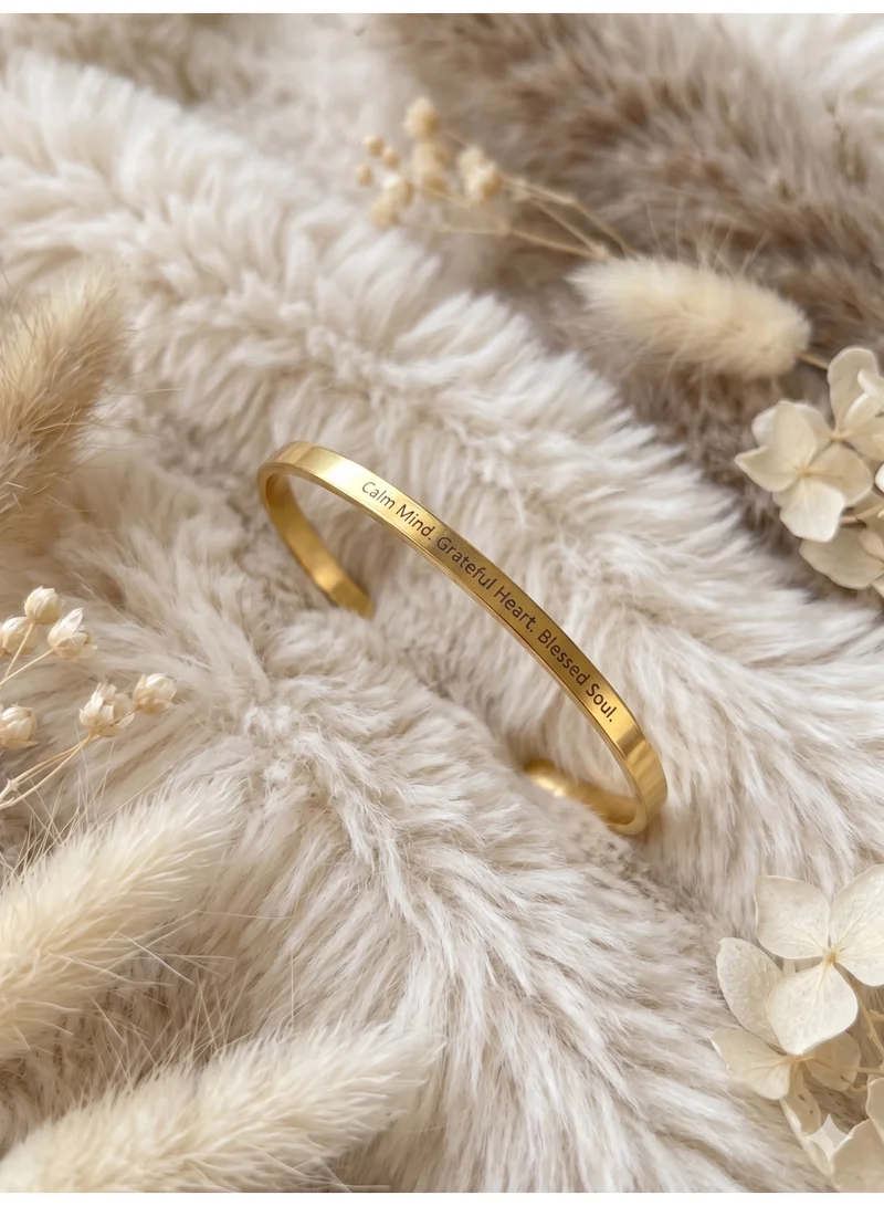 Sosha Elegance Sosha Signature Bracelet   - Calm Mind. Grateful Heart. Blessed Soul