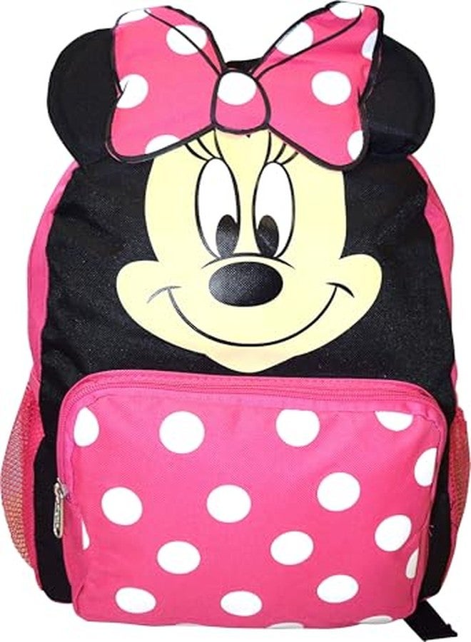 Ruz Minnie Mouse Big Face School Bag Backpack (12-Inch) - Image 2