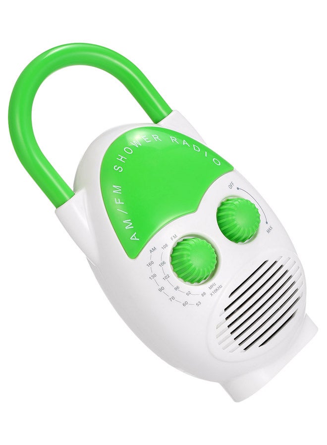 إسكدنيا راديو صغير AM وFM مقاوم للماء SY-990 أخضر/أبيض - Image 3