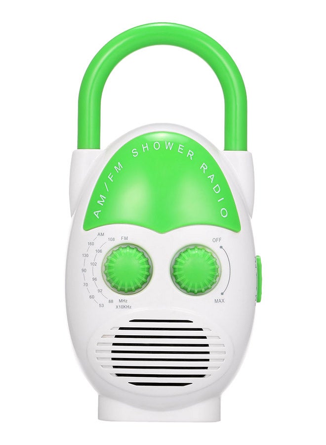 إسكدنيا راديو صغير AM وFM مقاوم للماء SY-990 أخضر/أبيض - Image 1