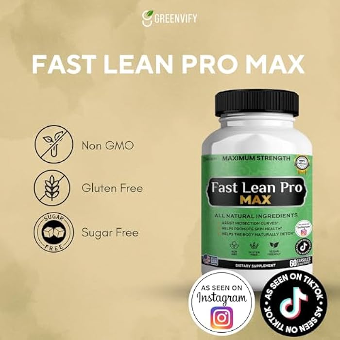 GREENVIFY Fast Lean Pro Max Natural Dietary Supplement, 60 Capsules, 30-Day Supply, All Natural Ingredients, Vegan Friendly (1) - Image 2