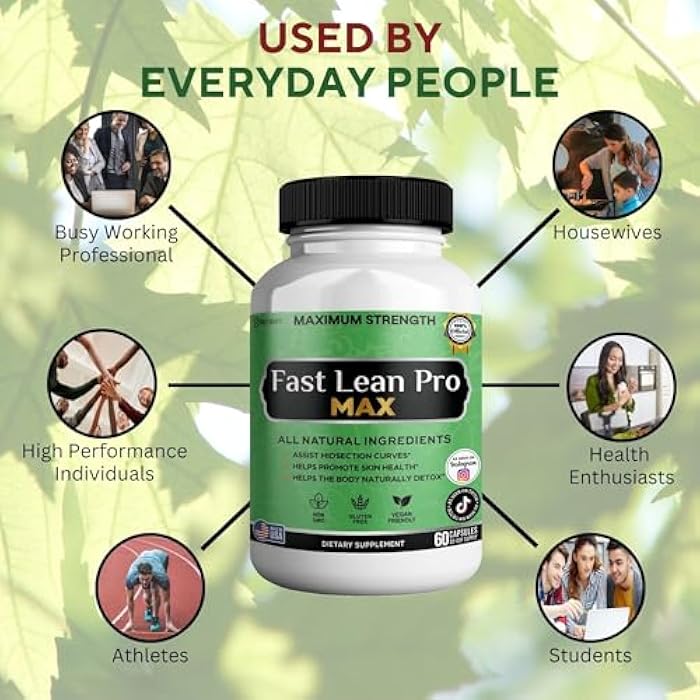 GREENVIFY Fast Lean Pro Max Natural Dietary Supplement, 60 Capsules, 30-Day Supply, All Natural Ingredients, Vegan Friendly (1) - Image 5