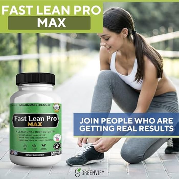GREENVIFY Fast Lean Pro Max Natural Dietary Supplement, 60 Capsules, 30-Day Supply, All Natural Ingredients, Vegan Friendly (1) - Image 4