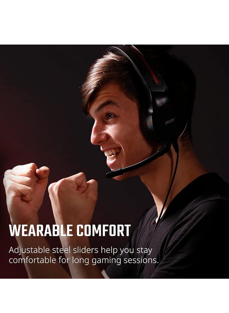Acer Acer Nitro Gaming Headset with Flexible Omnidirectional Mic, Adjustable Headband  - Image 3