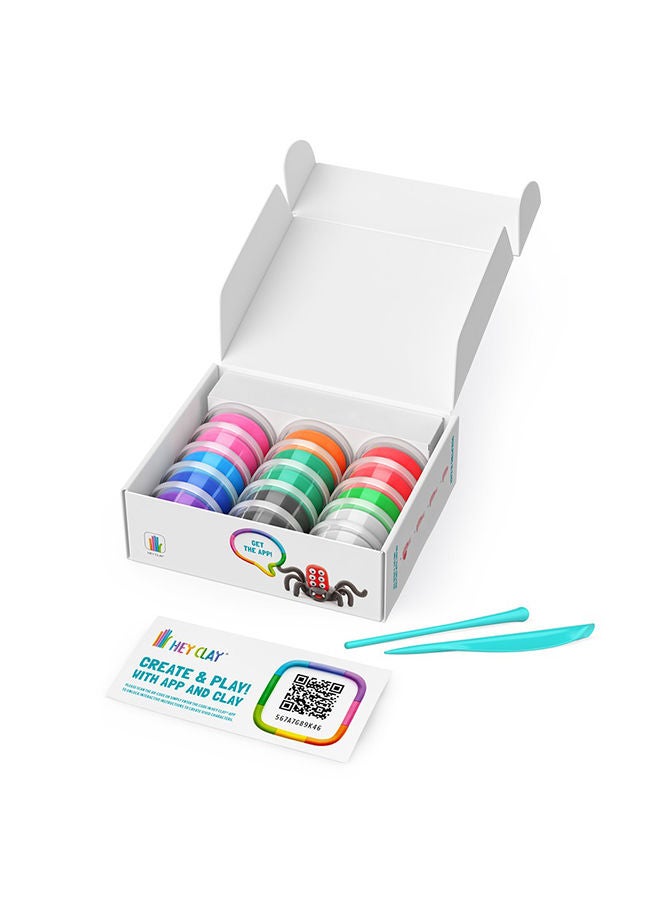 HEY CLAY Bugs Set-Colourful Modeling Kids-Air Dry Clay Kit 15 Cans And Sculpting Tools - Image 5