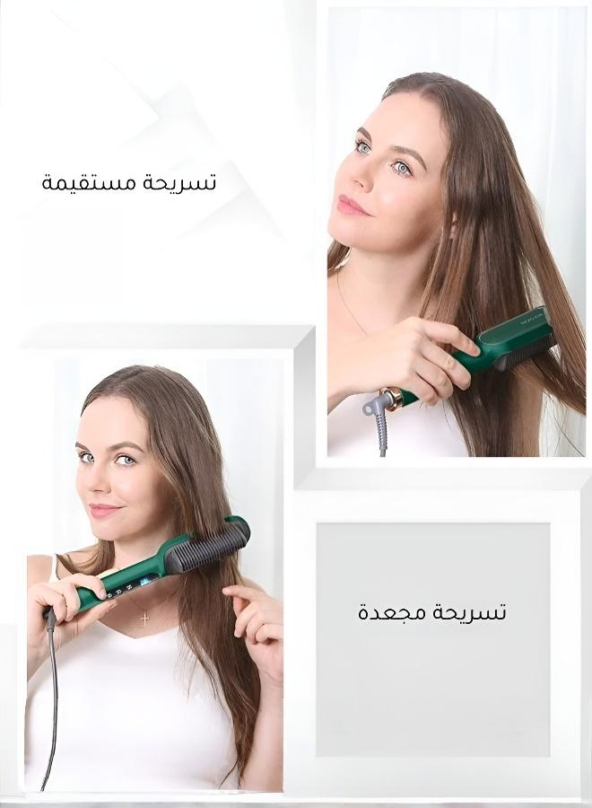 جهاز تصفيف الشعر الاحترافي 2 في 1 للتجعيد والتمليس - Image 5