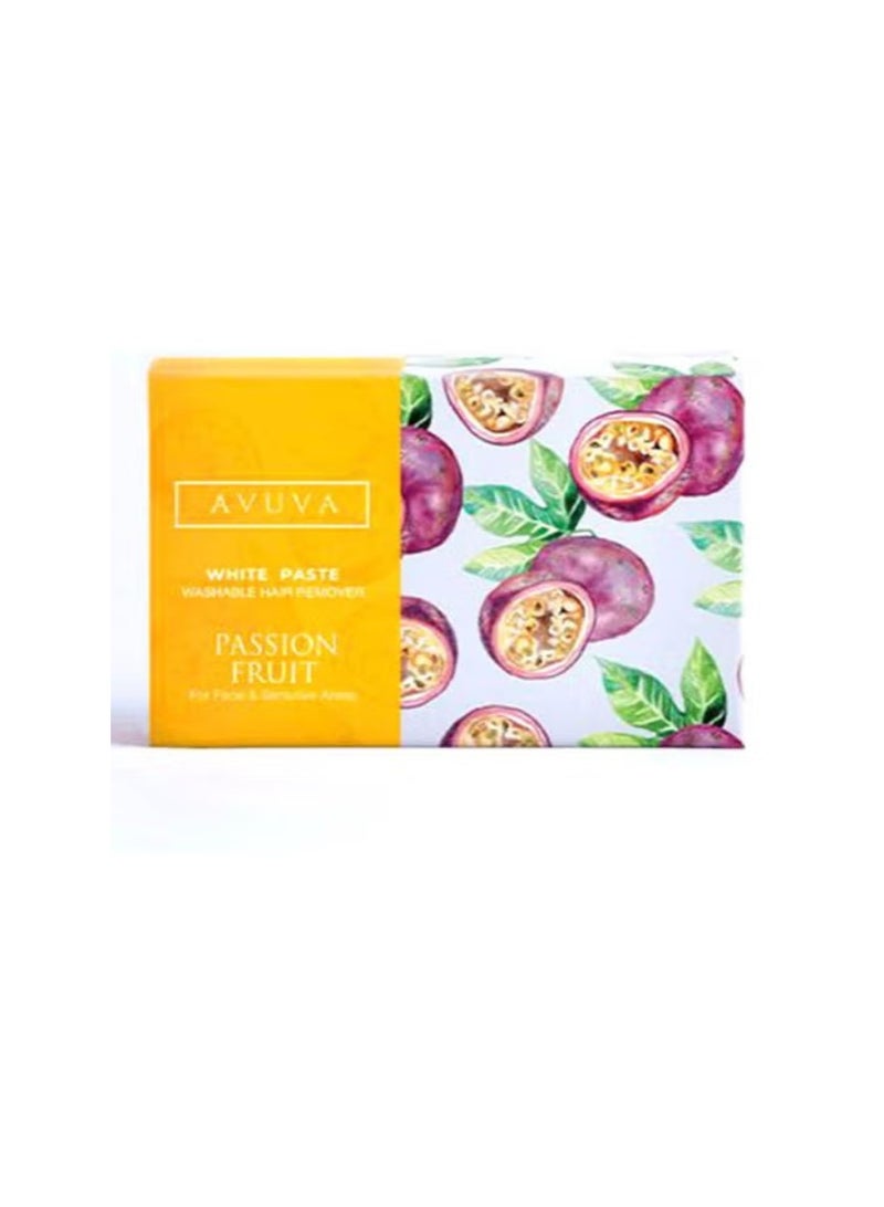 White Paste Washable Hair Remover Passion Fruit For Face & Sensitive Area