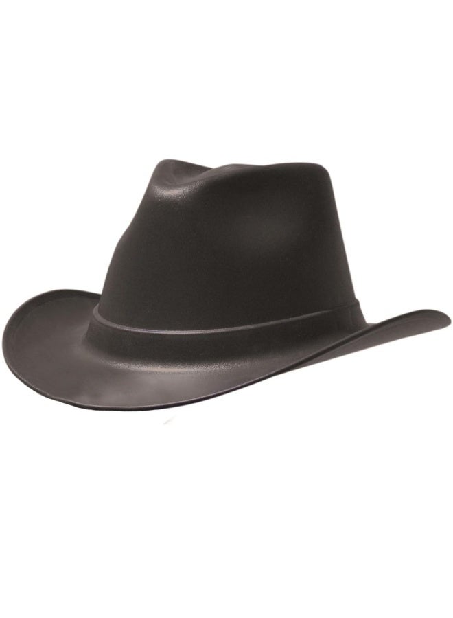 OccuNomix VCB200-06 Vulcan Cowboy Style Hard Hat with Ratchet Suspension, Black, One Size - Image 1