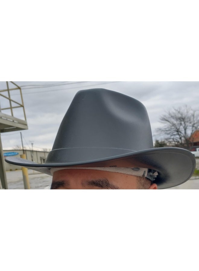 OccuNomix VCB200-06 Vulcan Cowboy Style Hard Hat with Ratchet Suspension, Black, One Size - Image 4