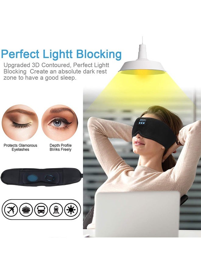 MAANGE Sleep Headphones, 3D Bluetooth Wireless Music Sleep Eye Mask, Ultra-Thin HD Stereo Speakers for Side Sleepers Music Sleep Eye Mask - Image 4
