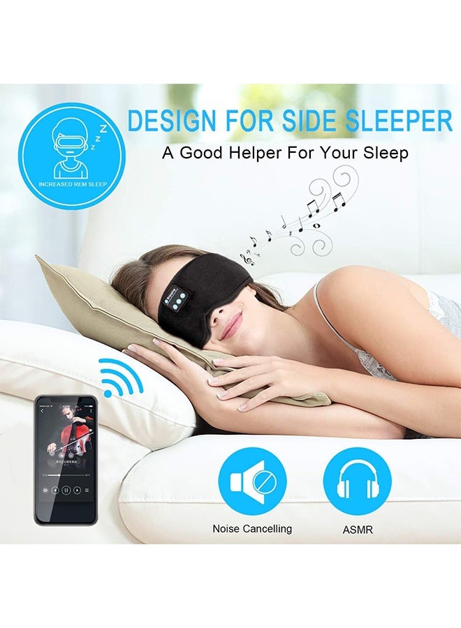 MAANGE Sleep Headphones, 3D Bluetooth Wireless Music Sleep Eye Mask, Ultra-Thin HD Stereo Speakers for Side Sleepers Music Sleep Eye Mask - Image 5