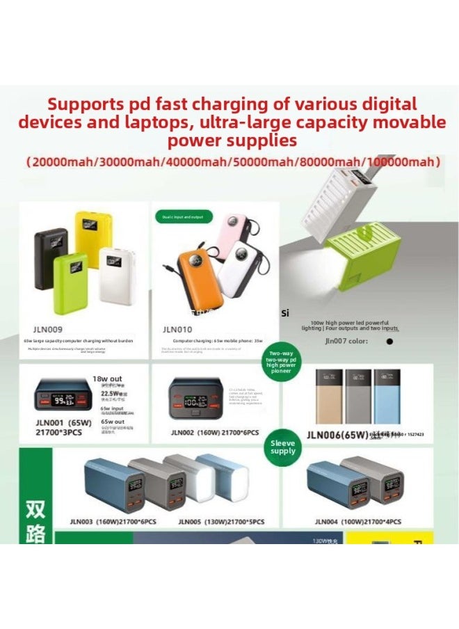 Car Emergency Start Power Supply 12V Large Capacity Charging Treasure Rescue Car Ignition Battery-Color:Green-Capacity:4000 Mah-50000mah  - Image 3