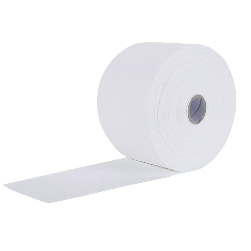 erioctry 1 Roll Of Disposable Cleaning Face Towel Non-woven Fabric Disposable Wipers Washcloths Makeup Facial Soft Pads (White) - Image 1