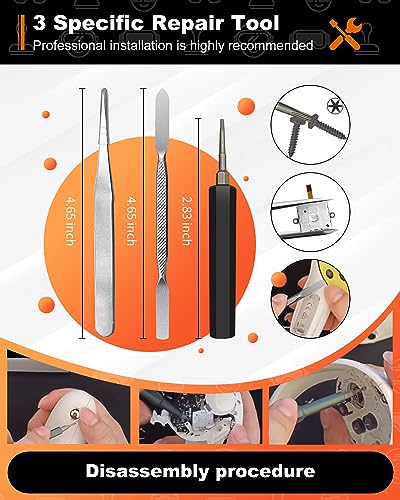 DUXICEPIN Joystick Replacement for Meta Quest 3 Controller, DUXICEPIN Repair Accessories for Quest 3 controller, IncludeJoysticks, Thumbstick, Screwdriver, Tweezer & Pry Tool-for Quest 2 Controller - Image 4
