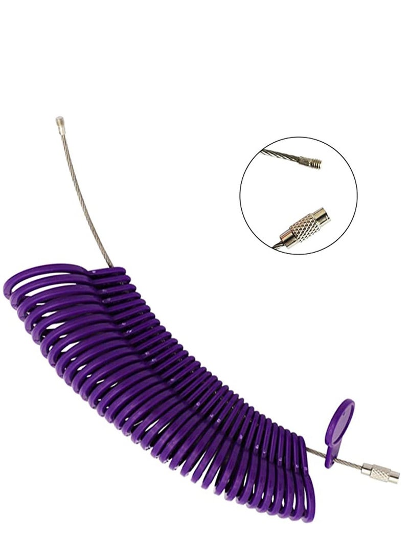 KASTWAVE Ring Size Finger Size Gauge Jewelry Measuring Tool Set Rings Making Tools of US Size 1-13 with Half Size and UK Size A - Z 27 Pieces, Clear Scale, Plastic, Compact Size and Lightweight - Image 2