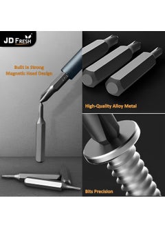JD FRESH JD FRESH Screwdriver Kit 24 in 1 Small Screwdriver SetMagnetic Repair Tool Kit for LaptopiPhoneCellphoneMacBookTabletComputerPS5ElectronicGlassesWatchPocket Mini Screwdriver Tool Set PK1  - Image 3