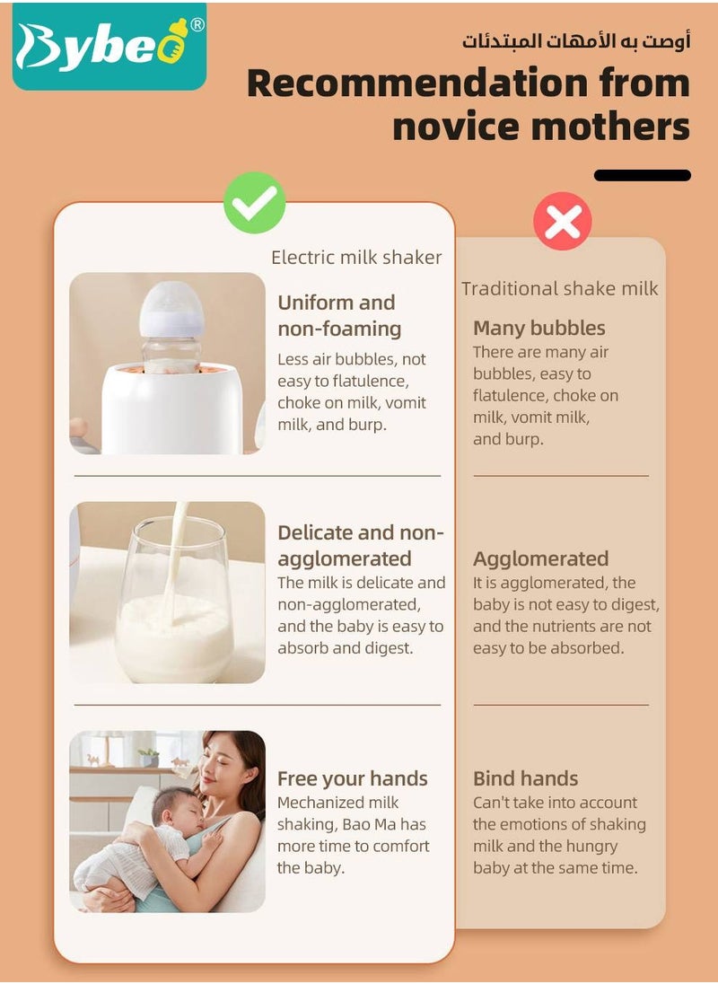 Bybeo - Baby Formula Dispenser & Mixer, Electric Automatic Infant Milk Bottle Shaker, Baby Milk Powder Mixer with 3 Modes, Universal Milk Blender, USB Charging, Low Noise, with Four-Layer Formula Containers - Image 1