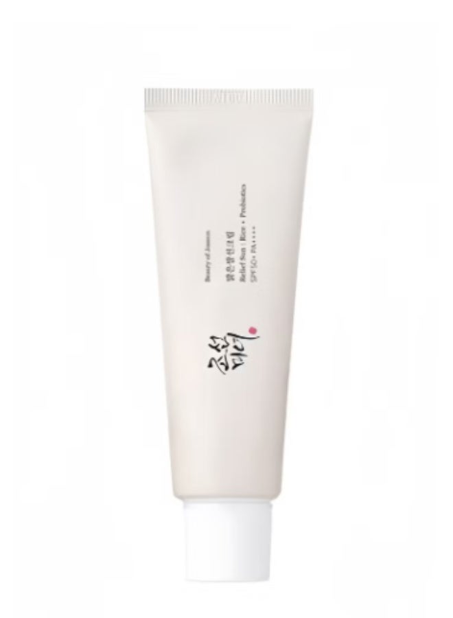 Relief Sun Rice + Probiotics Sunscreen for face moisturizing sunblock with SPF 50 PA++++ Korean sunscreen skincare 50ml 50ml - Image 1