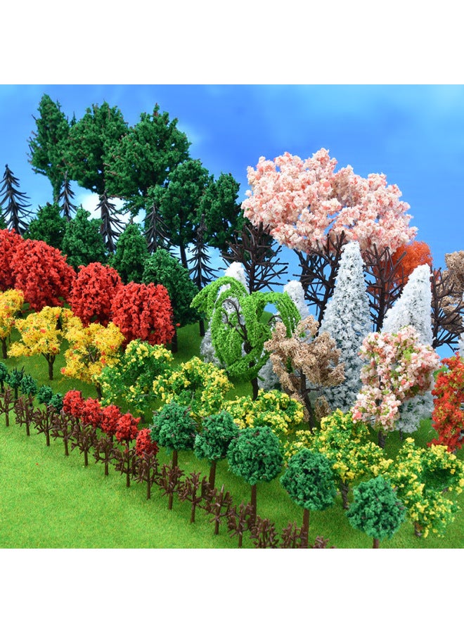 Finished Tree Set Building Sand Table Model Material Scene Micro Landscape Tree Model Diy Handmade Tree Trunk-Color:Spring Tree Bag  - Image 2
