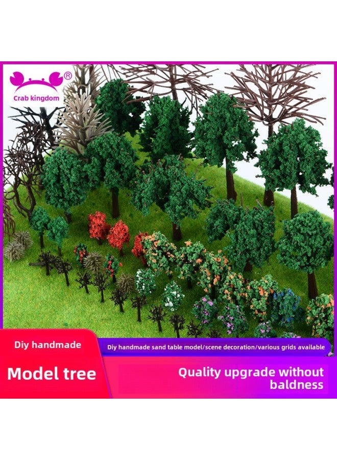 Finished Tree Set Building Sand Table Model Material Scene Micro Landscape Tree Model Diy Handmade Tree Trunk-Color:Spring Tree Bag  - Image 1