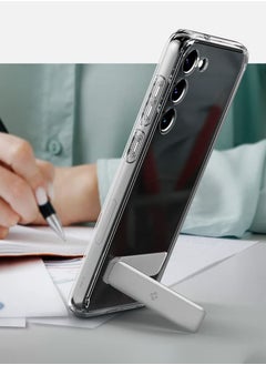 Spigen Ultra Hybrid S for Samsung Galaxy S23 Case Cover with Kickstand - Crystal Clear  - Image 3