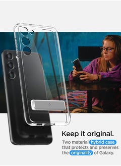 Spigen Ultra Hybrid S for Samsung Galaxy S23 Case Cover with Kickstand - Crystal Clear  - Image 4