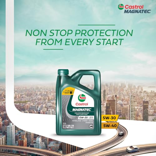 Castrol MAGNATEC 0W-20 - Engine Oil (3.5L Pack) - Full Synthetic, BS6 Ready, API SQ, ACEA C2, Dualock Technology for Petrol/CNG, Hybrid and Diesel Cars - Image 5