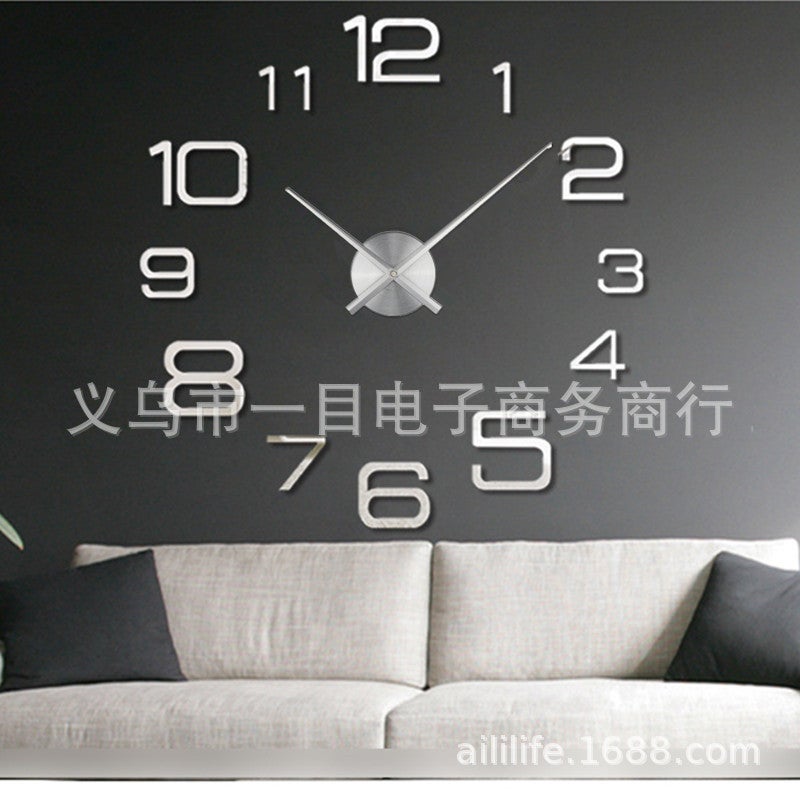Selling Second Sweeping Living Room Creative Clock European Clock Creative Wall Stickers Decorative Diy Acrylic Clock - Image 3