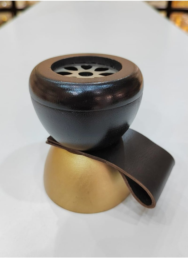 Damanhoor - Bakhoor Burner Beautiful Design Wooden Hand Crafted Incense Burner With Magnet Cover Damanhoor - Image 1