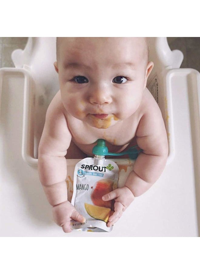 ChooMee SoftSip Food Pouch Tops | 4 Colors + Purple case | Prevent Spills and Protect Childs Mouth  - Image 3