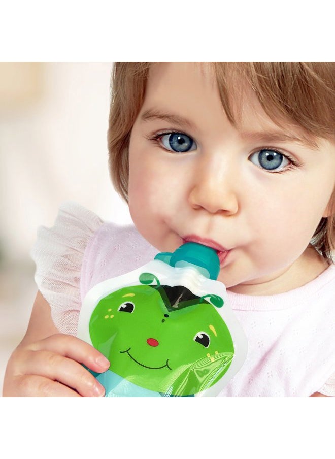 ChooMee SoftSip Food Pouch Tops | 4 Colors + Purple case | Prevent Spills and Protect Childs Mouth  - Image 4