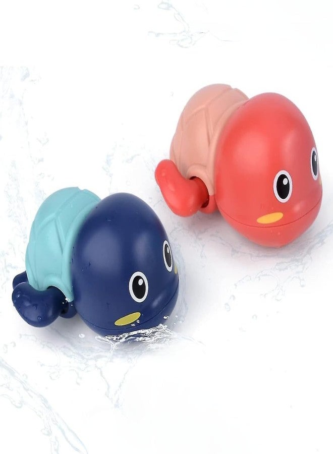 RuvAm Swimming Bath Toys for Toddlers 1-3, Floating Wind Up Toys for 1-5 Year Old Boy Girl, New Born Baby Bathtub Water Toys, Preschool Pool Toys (Turtle)(Pack of 1) Proudly Made in India - Image 1