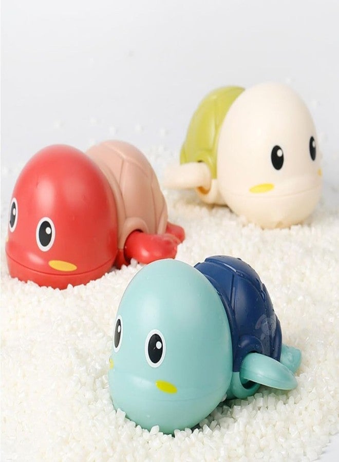 RuvAm Swimming Bath Toys for Toddlers 1-3, Floating Wind Up Toys for 1-5 Year Old Boy Girl, New Born Baby Bathtub Water Toys, Preschool Pool Toys (Turtle)(Pack of 1) Proudly Made in India - Image 5